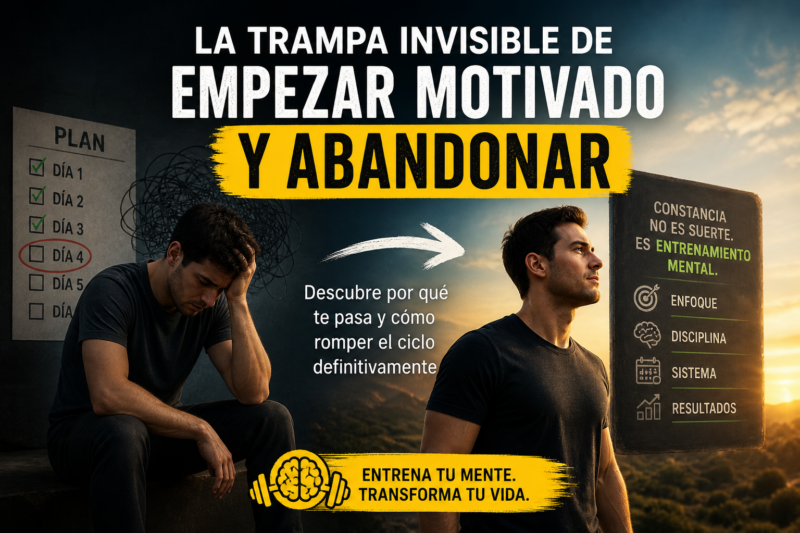 🧠 La trampa invisible de empezar motivado y abandonar (y cómo romperla definitivamente)